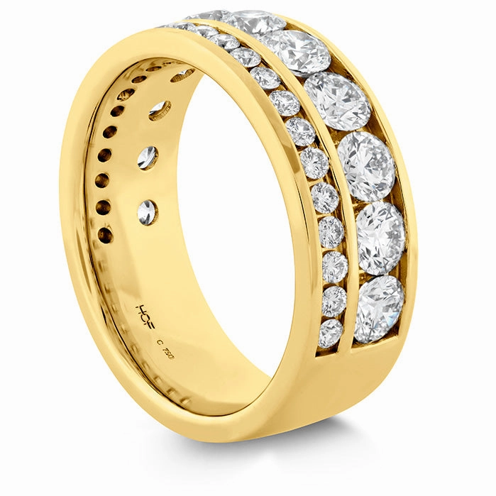Hearts On Fire Two Row Channel Diamond Ring
