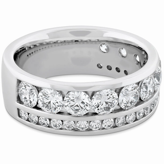 Hearts On Fire Two Row Channel Diamond Ring
