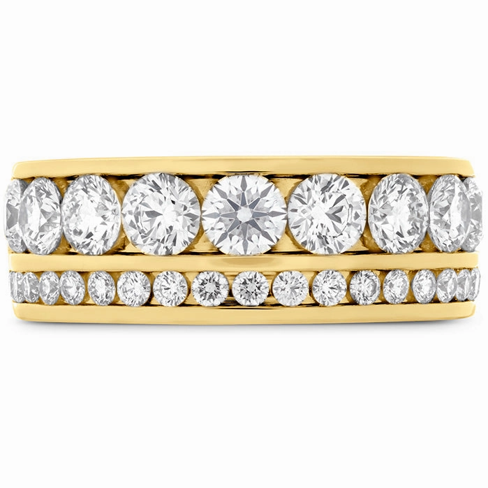 Hearts On Fire Two Row Channel Diamond Ring