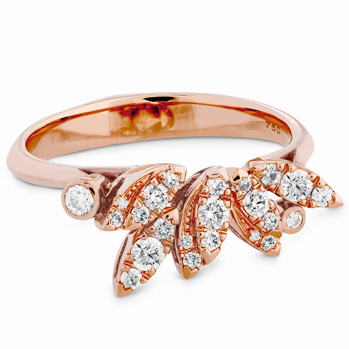 Hearts On Fire White Feathers Diamond Ring