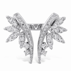 Hearts On Fire White Kites Crest Open Diamond Ring
