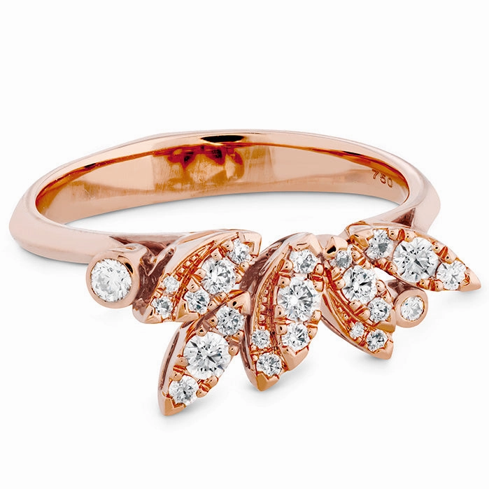 Hearts On Fire White Kites Feathers Diamond Ring