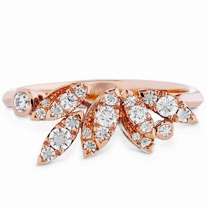 Hearts On Fire White Kites Feathers Diamond Ring