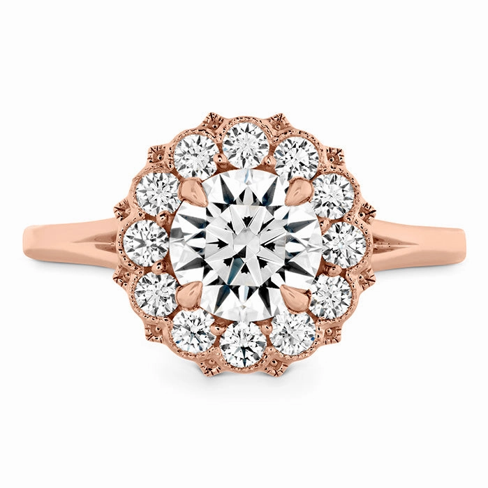 Hearts On Liliana Halo Engagement Ring