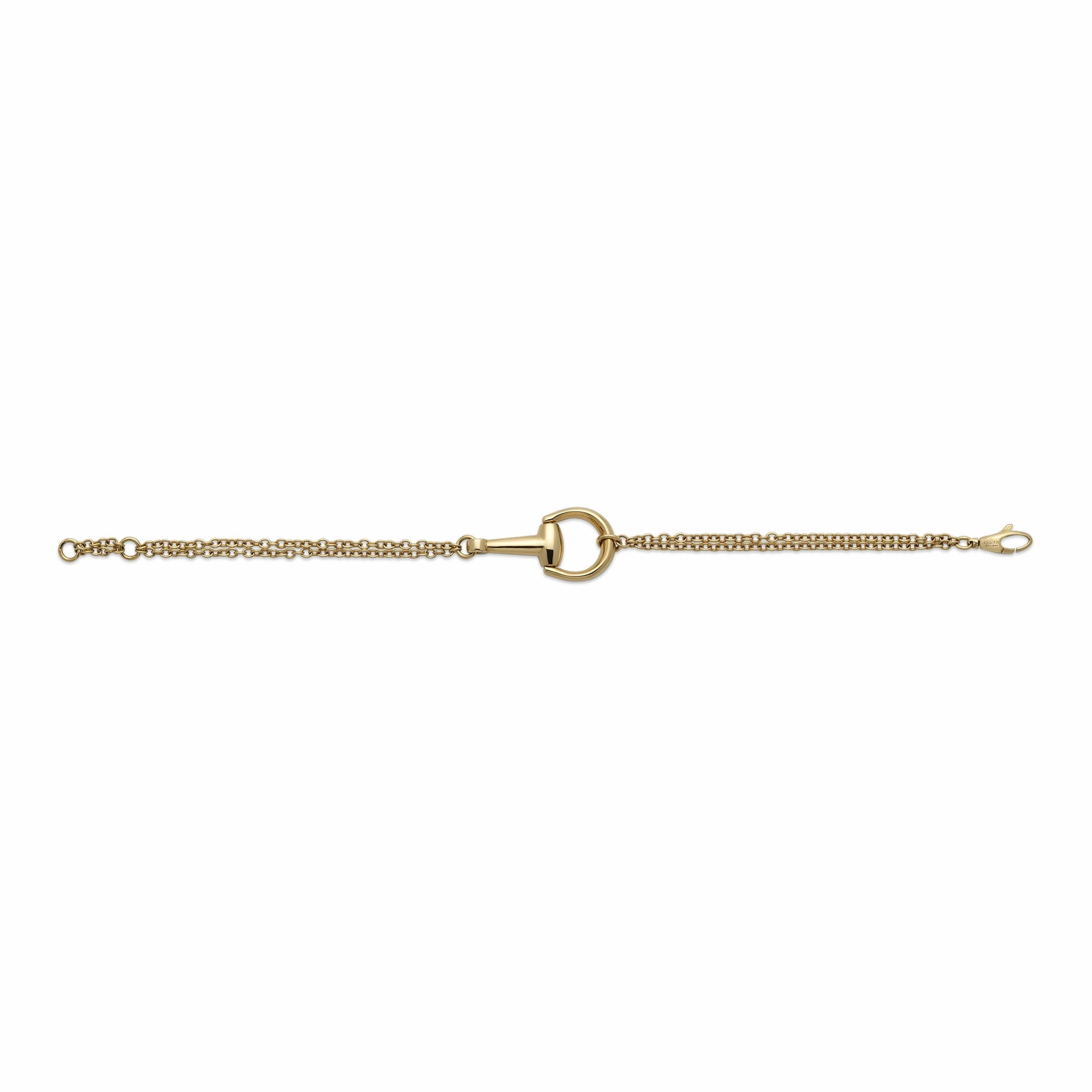 HORSEBIT CHAIN BRACELET 18K YELLOW GOLD
