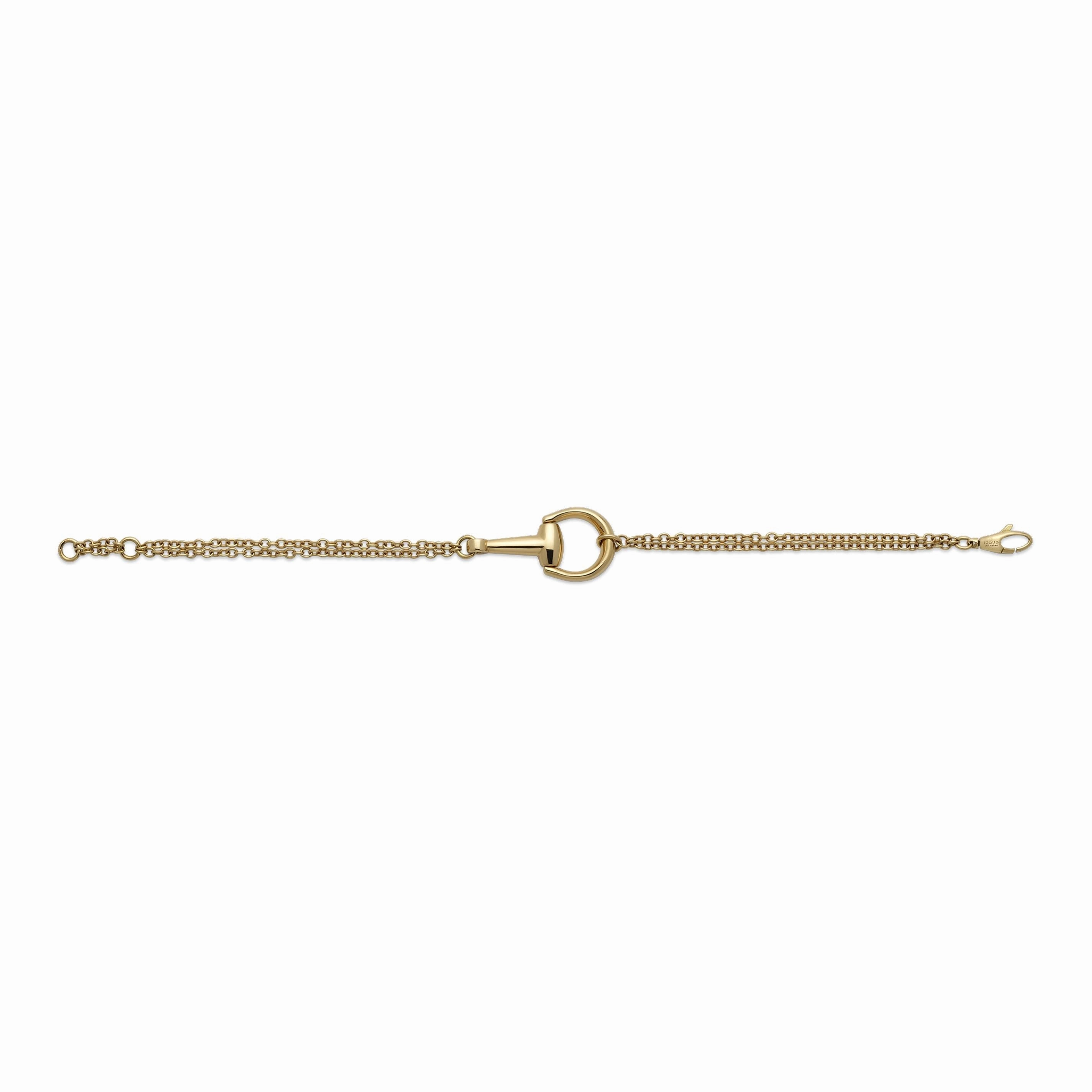 HORSEBIT CHAIN BRACELET 18K YELLOW GOLD