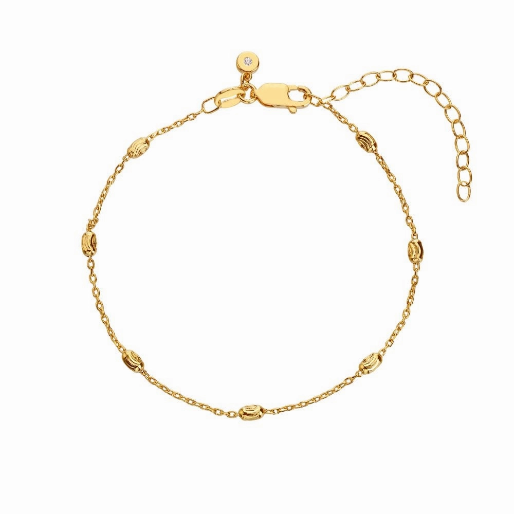 Hot Diamonds X TG Oval Bracelet - Yellow Gold Plate