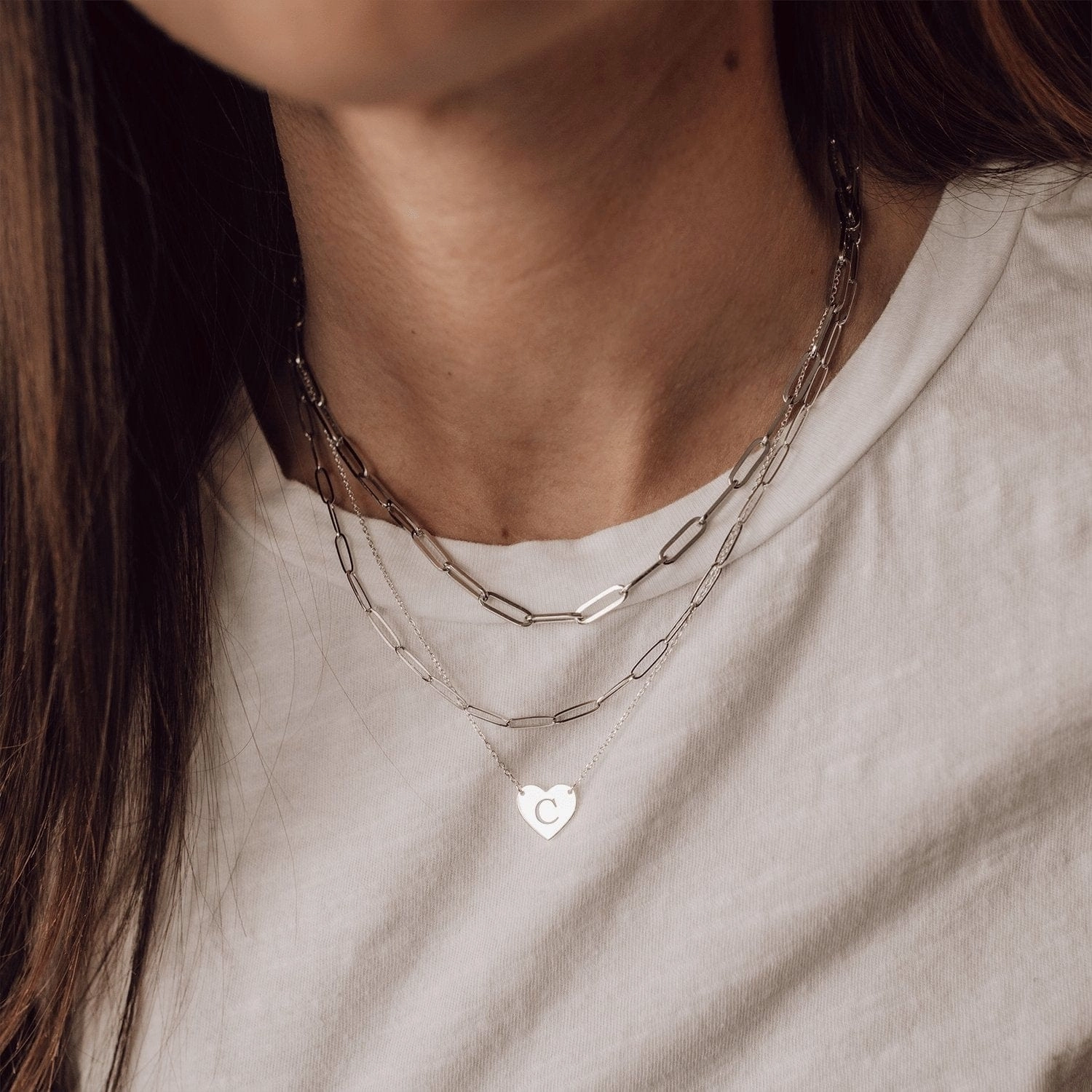 Initial Heart Necklace