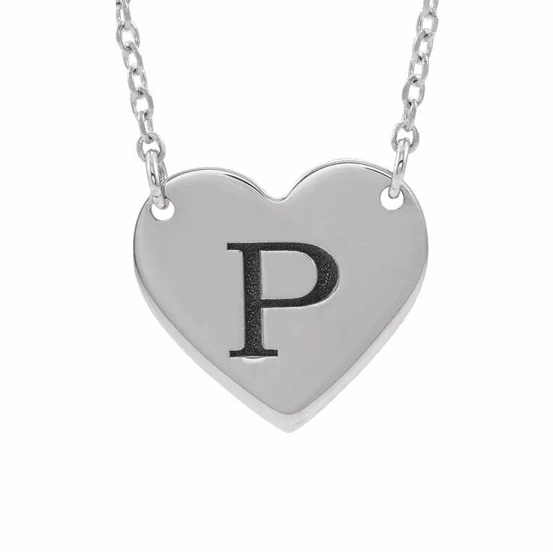 Initial Heart Necklace