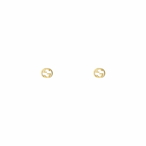 INTERLOCKING 18K GOLD EARRINGS