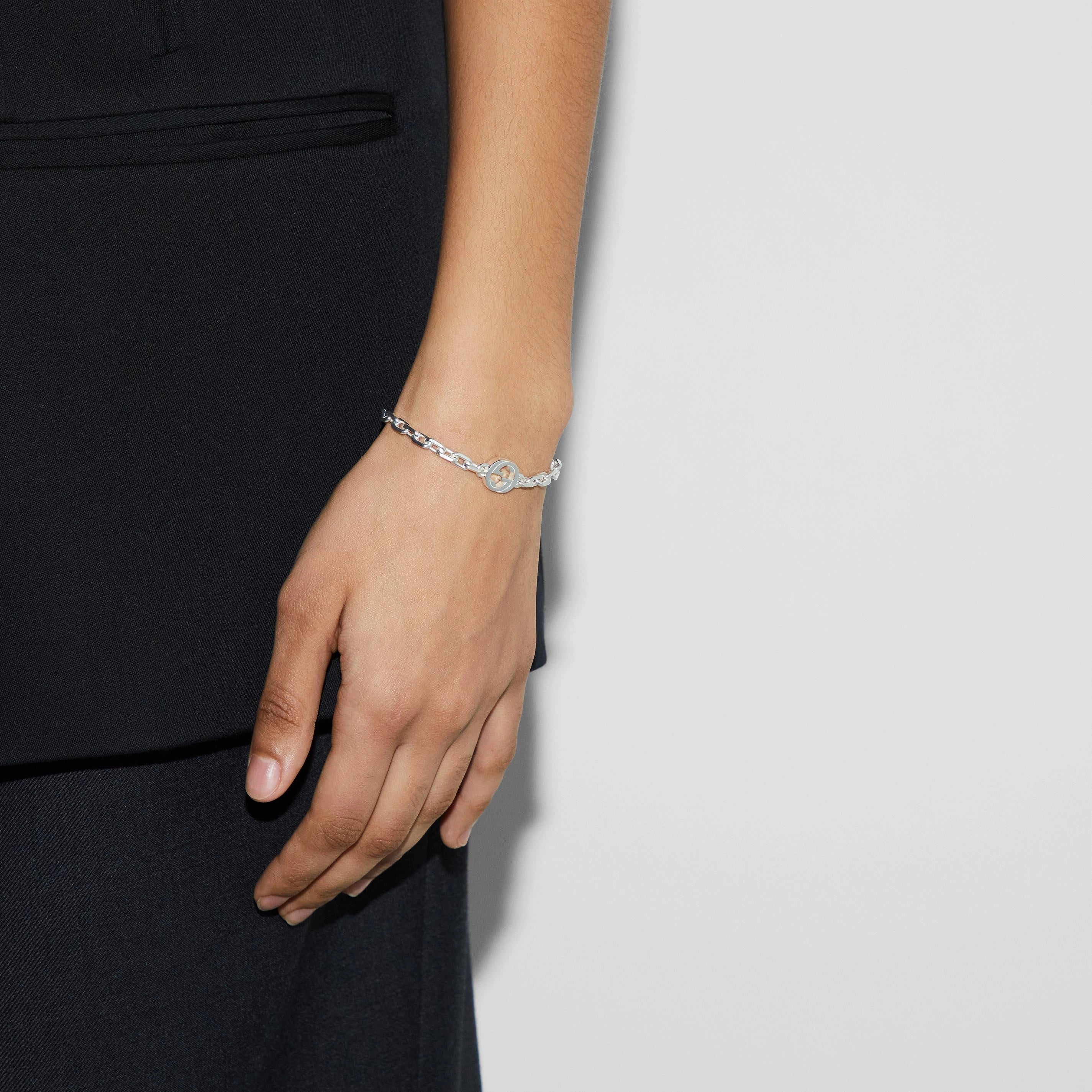 INTERLOCKING BRACELET - STERLING SILVER