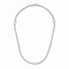INTERLOCKING CHAIN NECKLACE 50CM