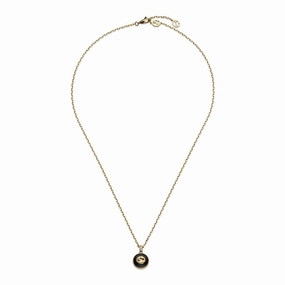INTERLOCKING ONYX AND DIAMOND NECKLACE