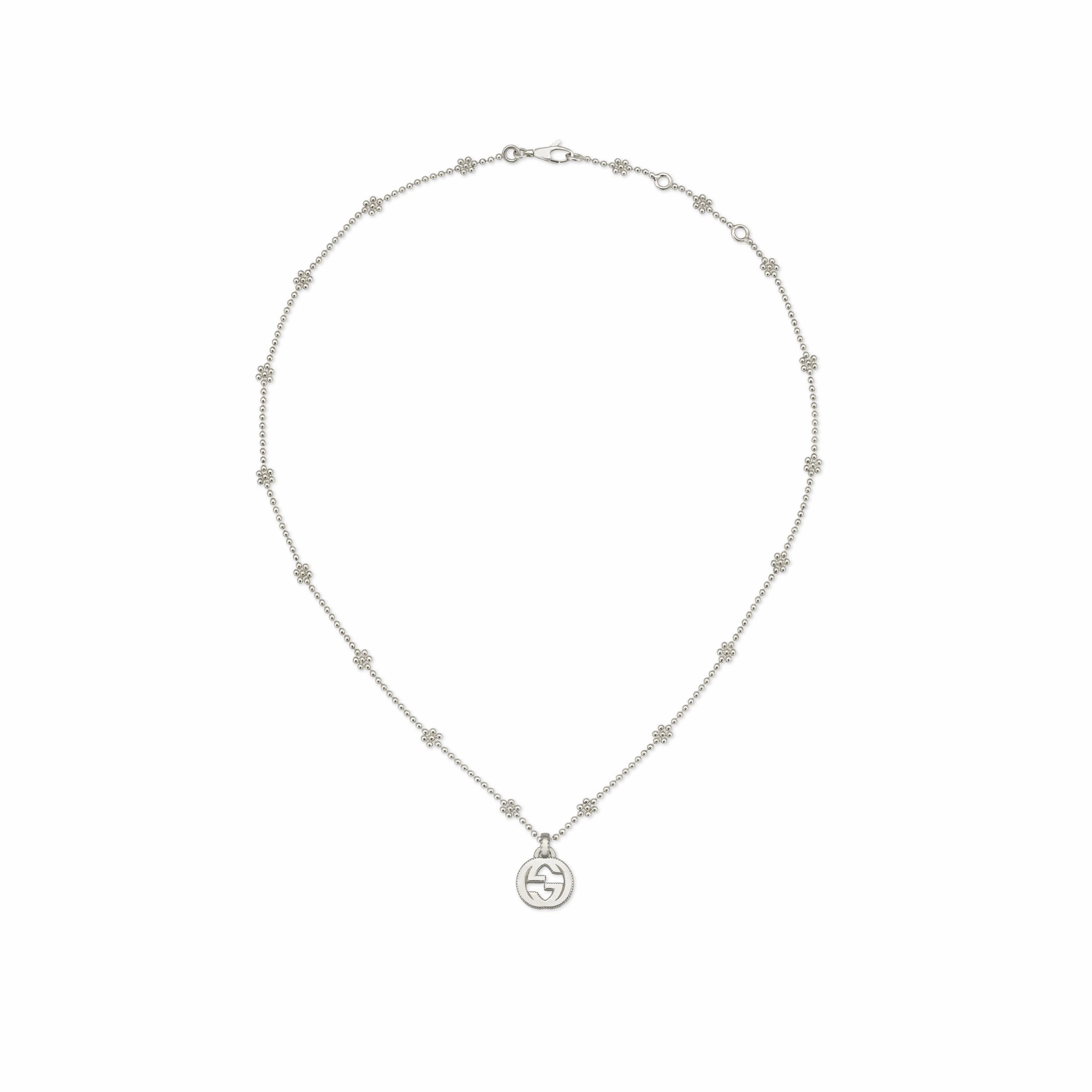 INTERLOCKING PENDANT NECKLACE - STERLING SILVER
