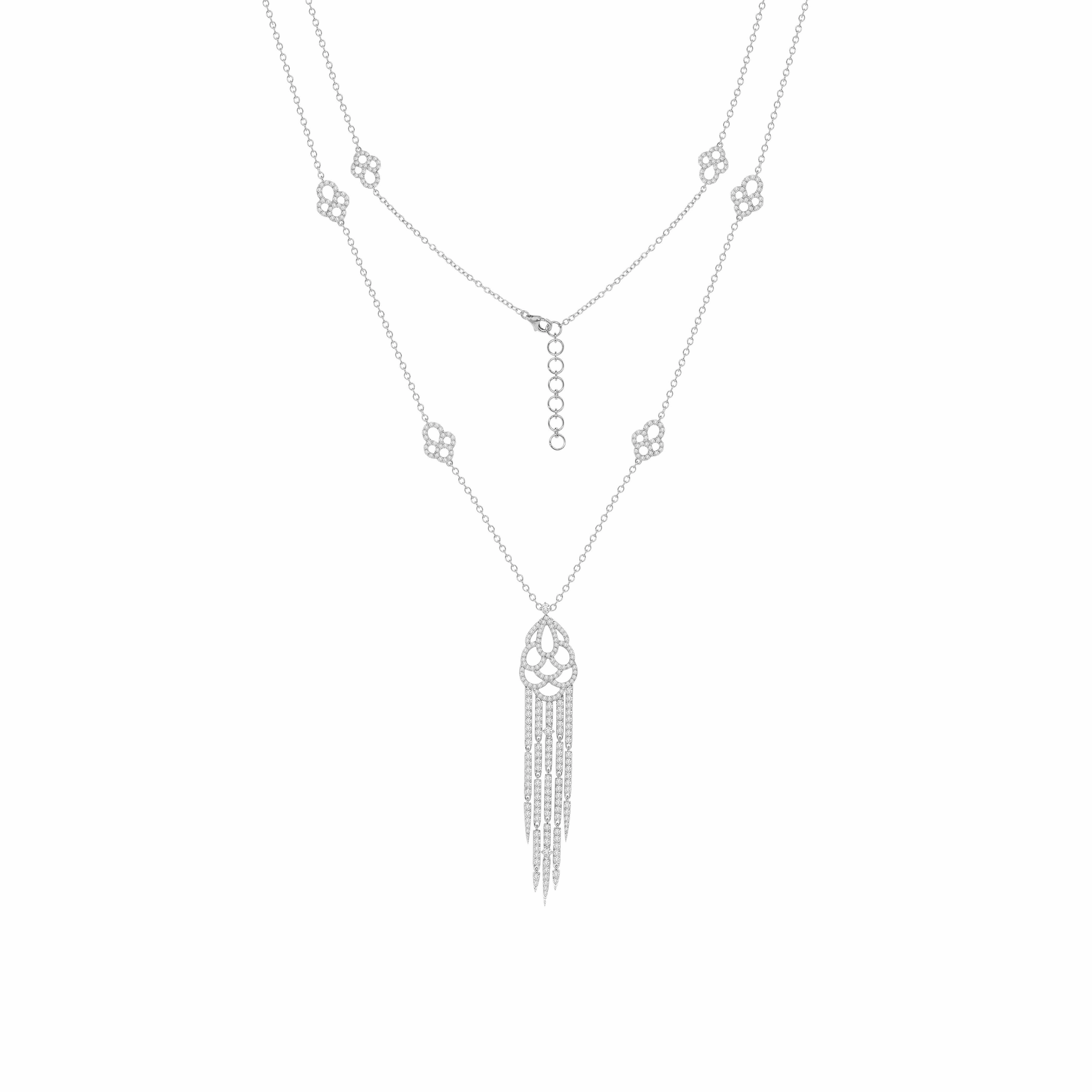 Jewels Diamond Tassel Necklace