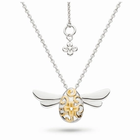 KH Silv&YGP Blossom Flyte Honey Bee Midi Ncklce