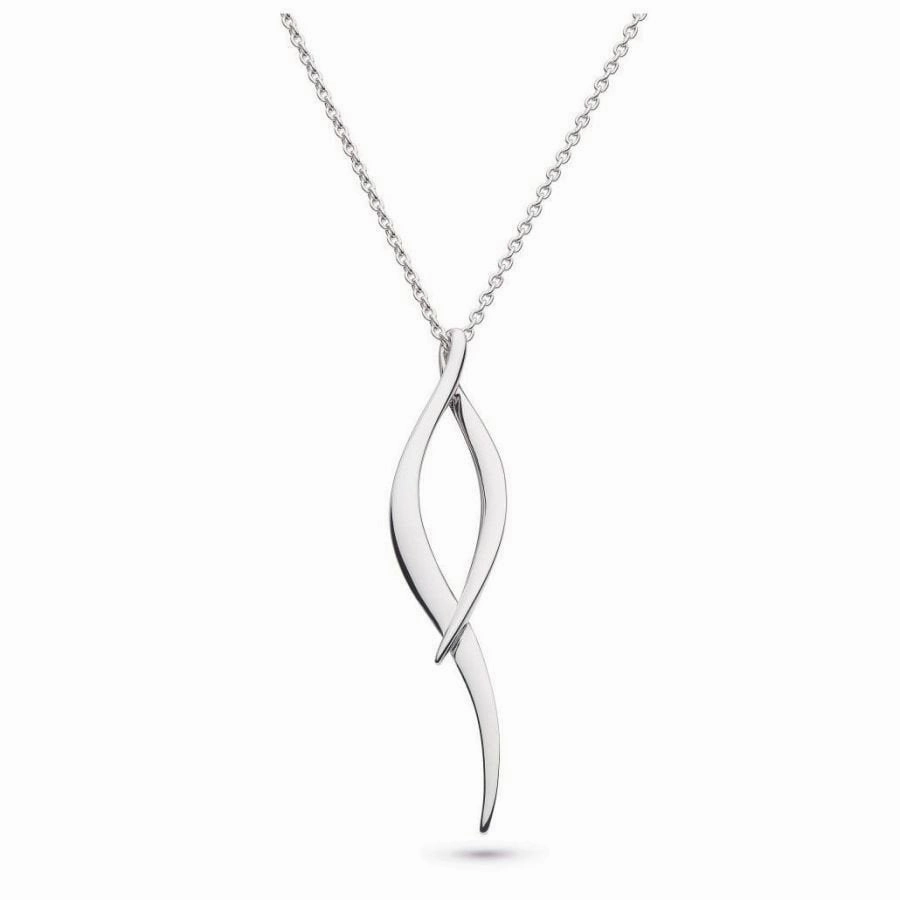KH Silver Entwine Twine Twist Ncklce
