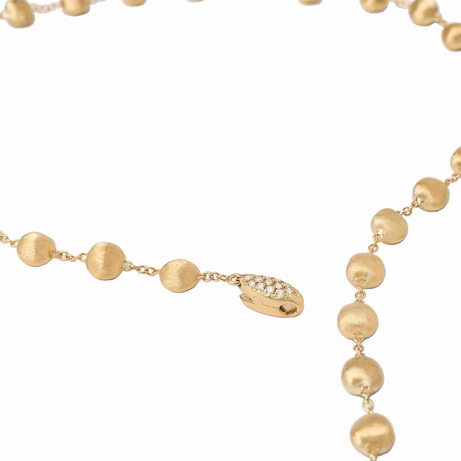 Lariat Necklace With Diamond Pav Clasp