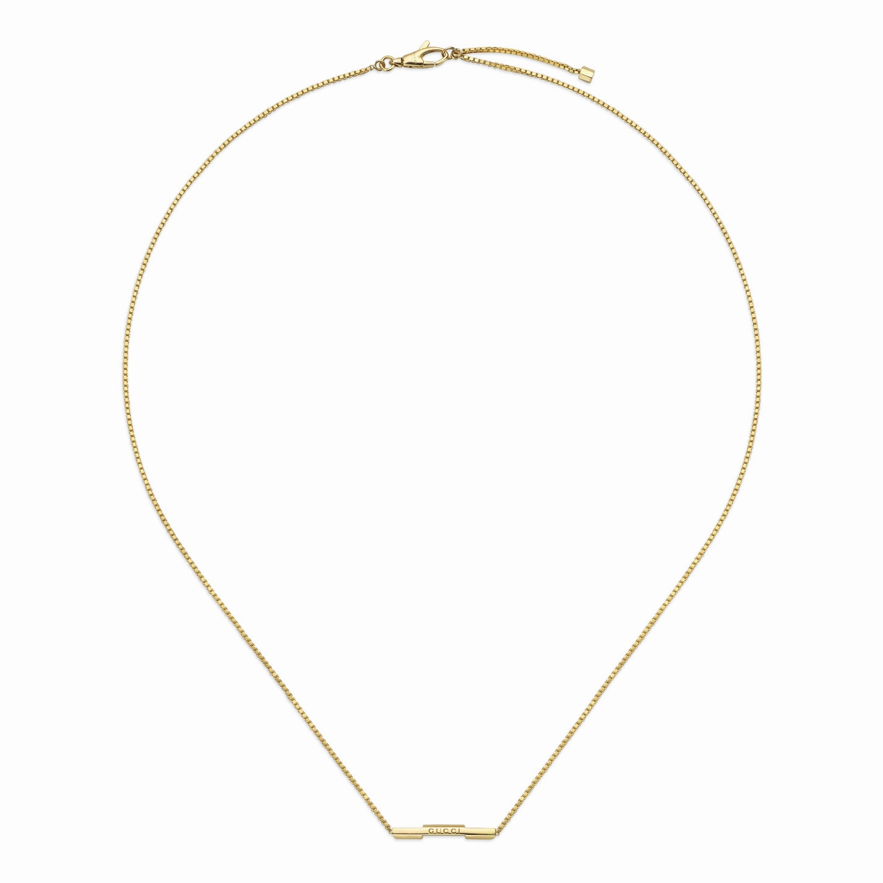 LINK TO LOVE NECKLACE WITH 'GUCCI' BAR