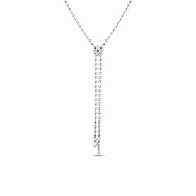 Love in Verona Diamond Flower Zipper Necklace