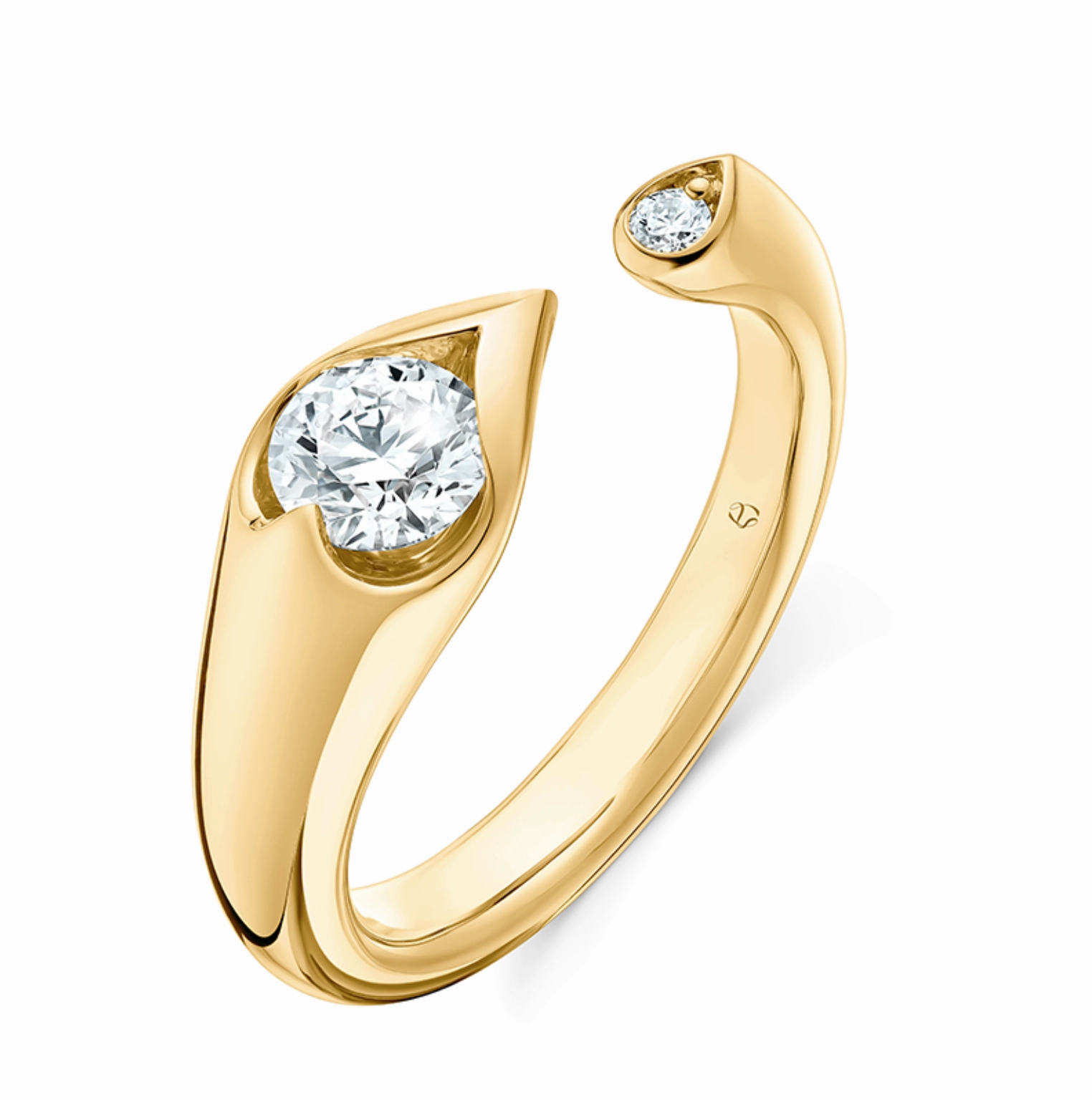 Lu Open Droplet Ring