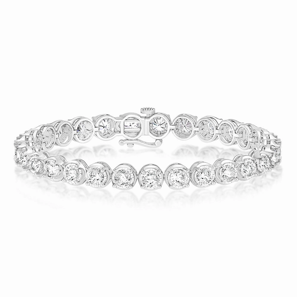 Luminesce Lab Grown 10.30Carat Bracelet Diamond in 10ct White Gold