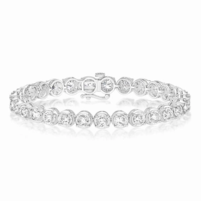 Luminesce Lab Grown 10.30Carat Bracelet Diamond in 10ct White Gold