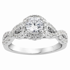 Luminesce Lab Grown 10ct White Gold 1.30 Carat Diamond Ring SIZE N