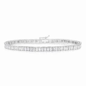 Luminesce Lab Grown 10ct White Gold Fancy Bracelet in 2 Carat Diamond