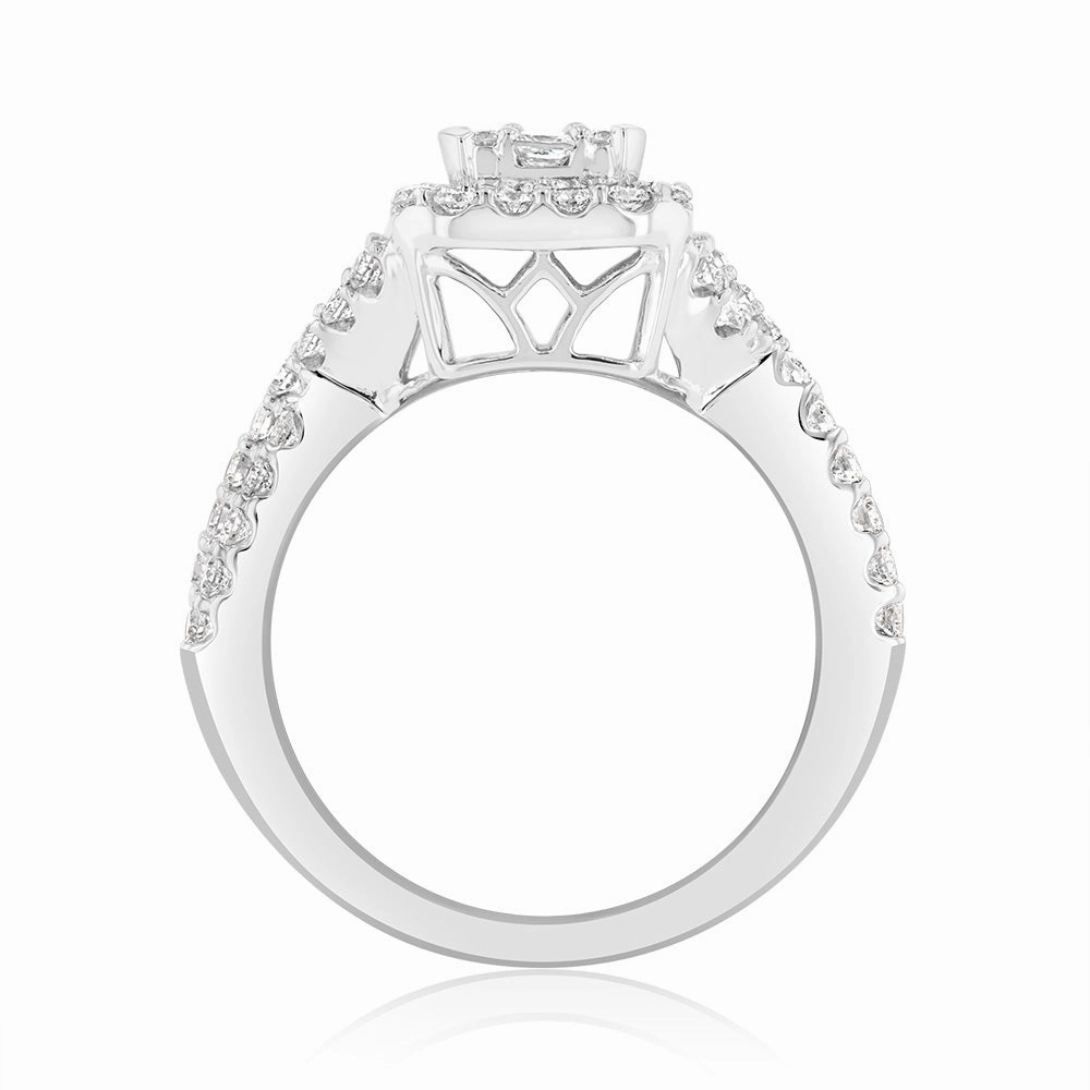 Luminesce Lab Grown 18ct White Gold 1 Carat Diamond Engagement Ring