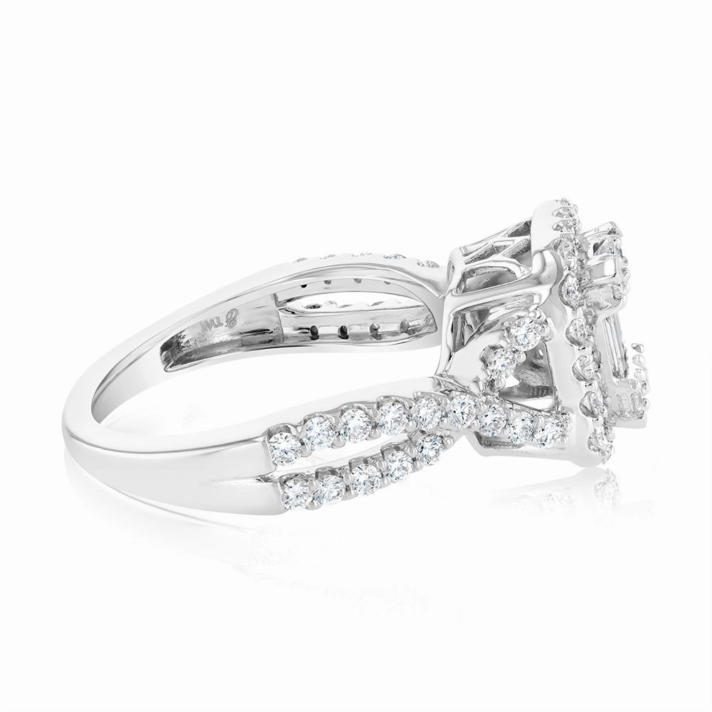 Luminesce Lab Grown 18ct White Gold 1 Carat Diamond Engagement Ring