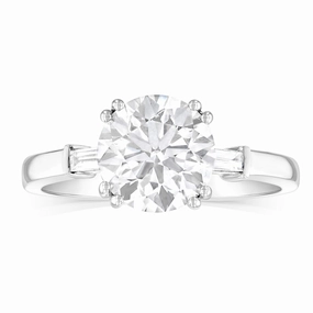 Luminesce Lab Grown 18ct White Gold 2 Carat Certified Diamond Solitaire Engagement Ring
