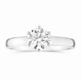 Luminesce Lab Grown 18ct Yellow Gold 1 Carat Certified Diamond Solitaire Ring