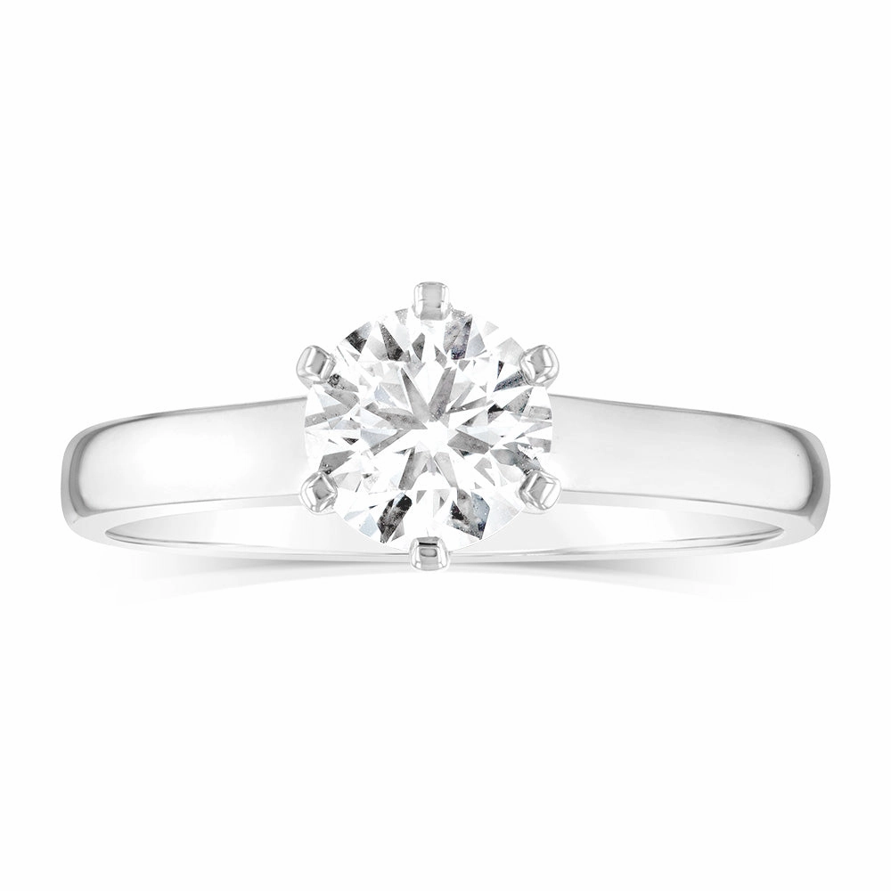 Luminesce Lab Grown 18ct Yellow Gold 1 Carat Certified Diamond Solitaire Ring