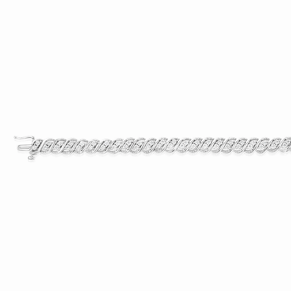 Luminesce Lab Grown 1/4Carat Diamond Bracelet in Sterling silver