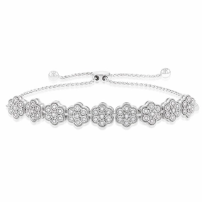 Luminesce Lab Grown 1/5 Carat Diamond in Sterling Silver Bolo Bracelet