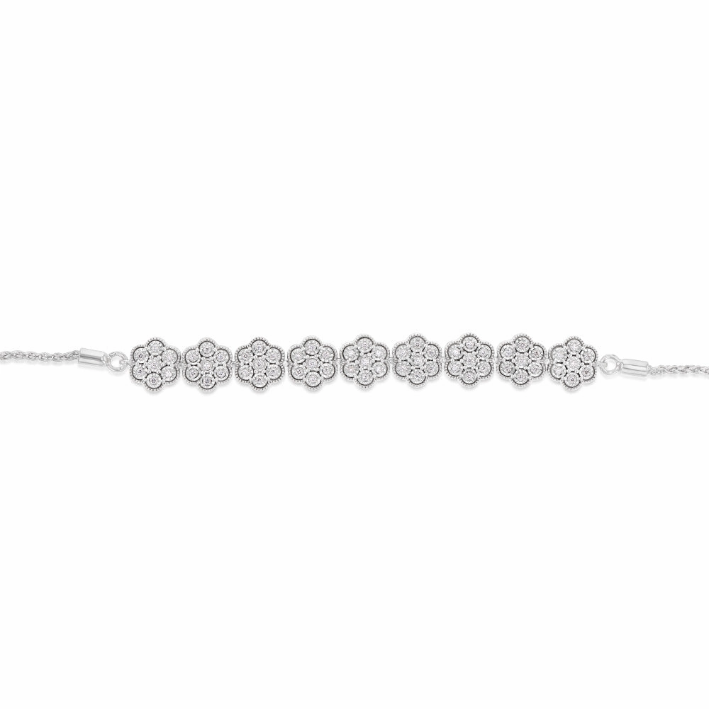 Luminesce Lab Grown 1/5 Carat Diamond in Sterling Silver Bolo Bracelet