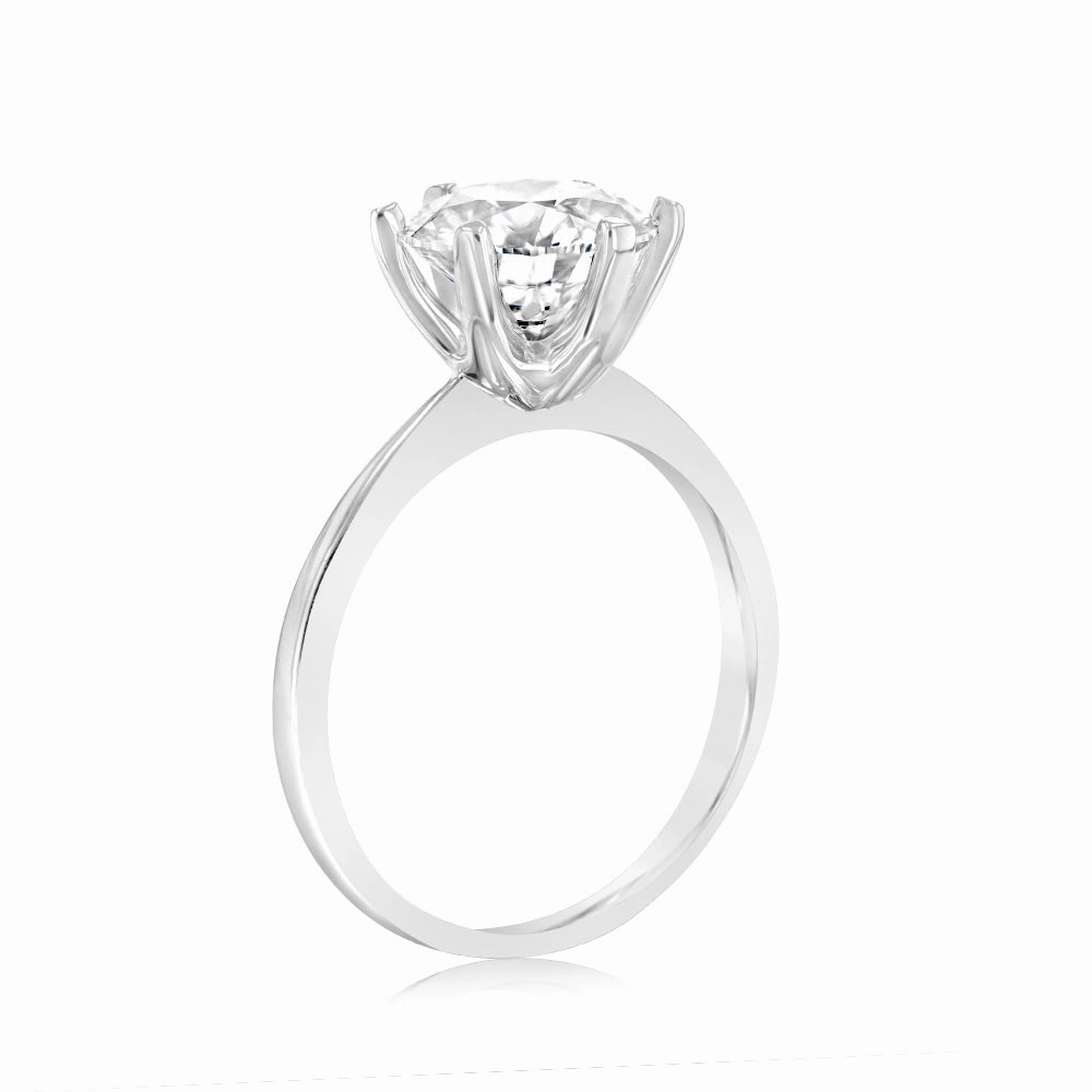 Luminesce Lab Grown 3 Carat Certified Engagement Ring in 18ct White Gold