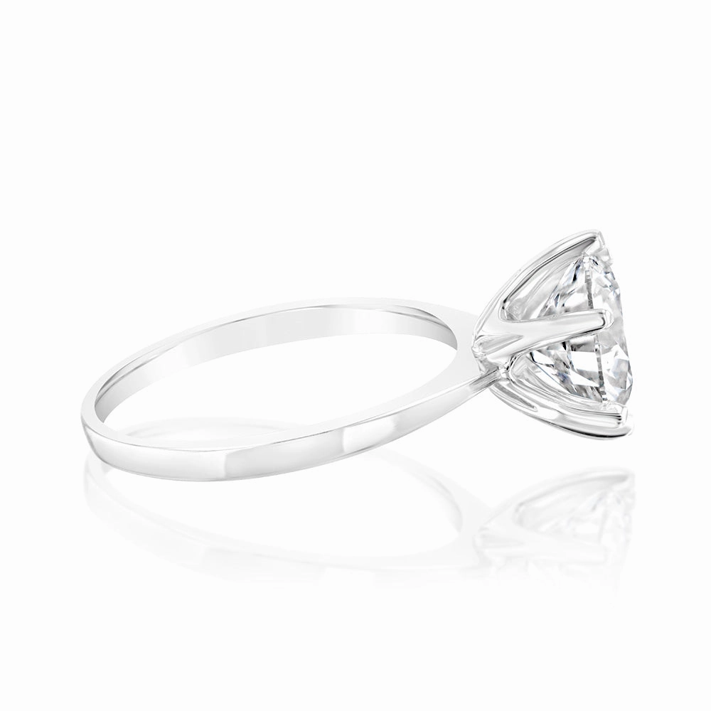 Luminesce Lab Grown 3 Carat Certified Engagement Ring in 18ct White Gold