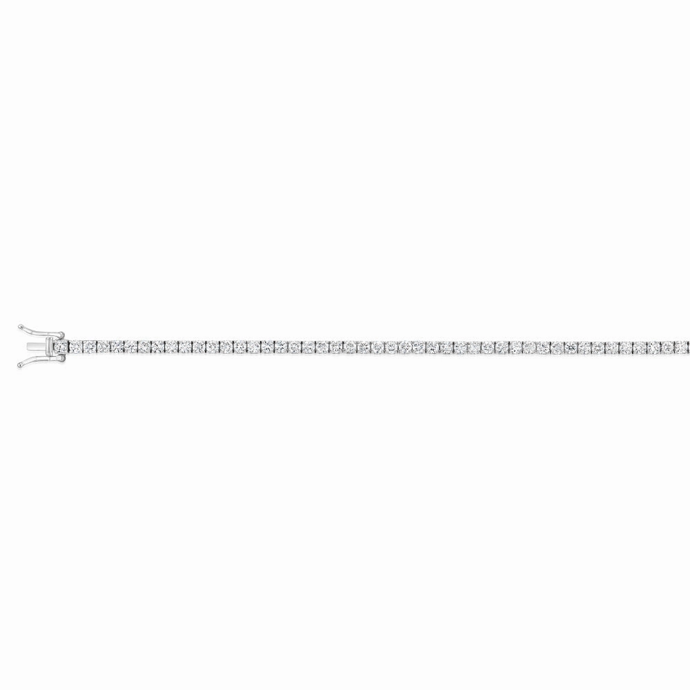 Luminesce Lab Grown 5 Carat Diamond Tennis Bracelet in Sterling Silver