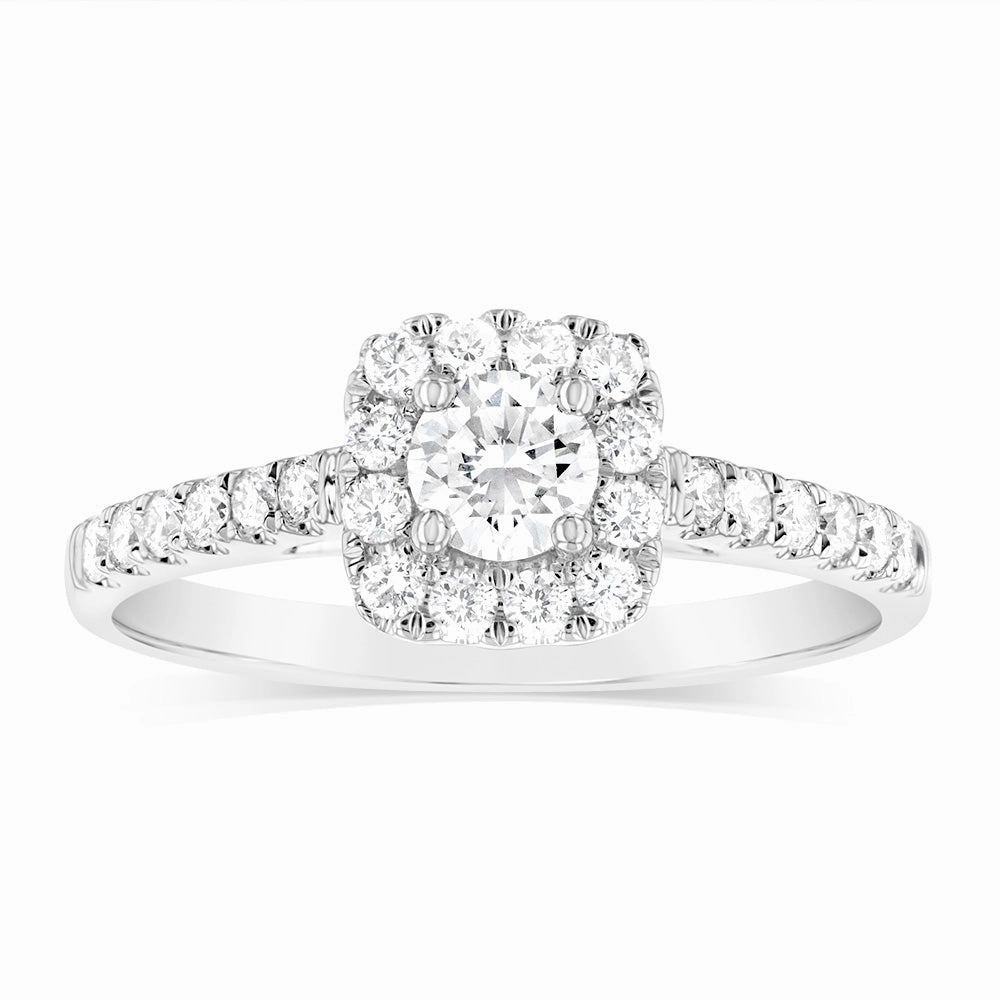 Luminesce Lab Grown 9ct White Gold 0.60 Carat Diamond Ring
