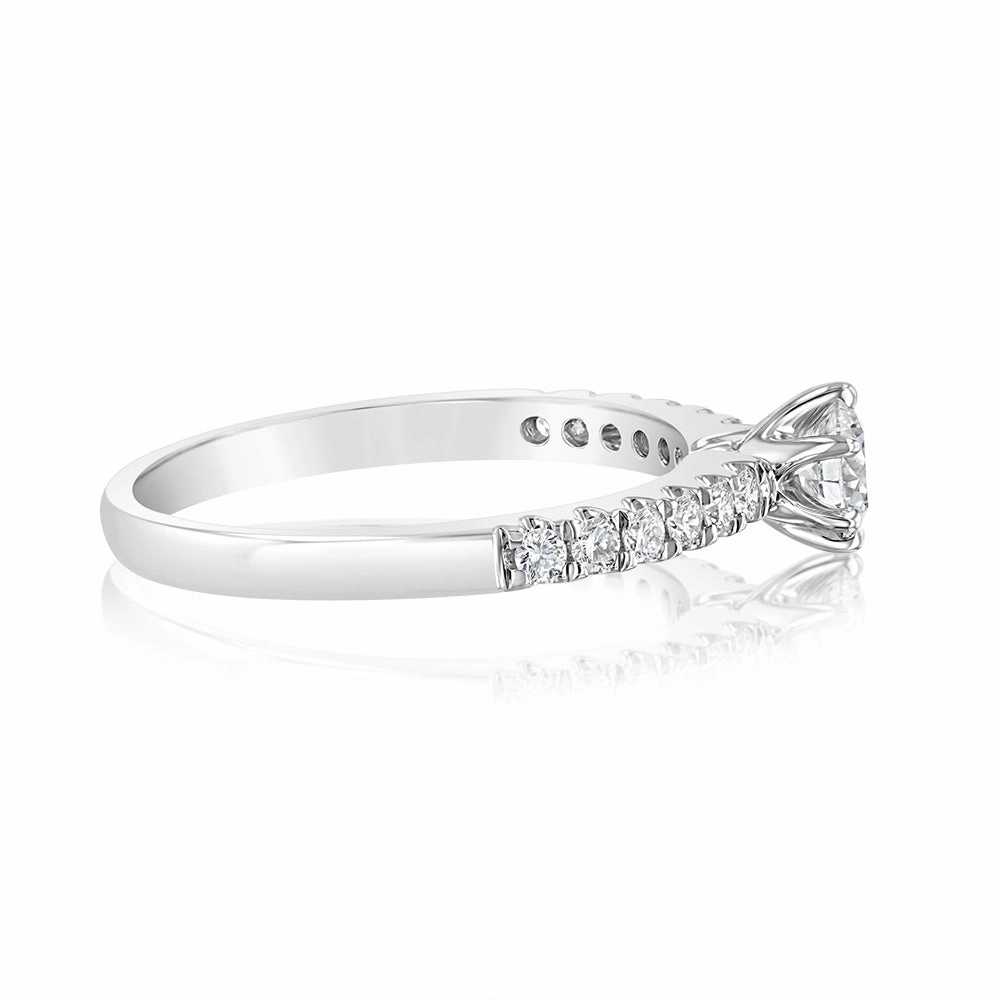 Luminesce Lab Grown 9ct White Gold 1/2 Carat Diamond Ring
