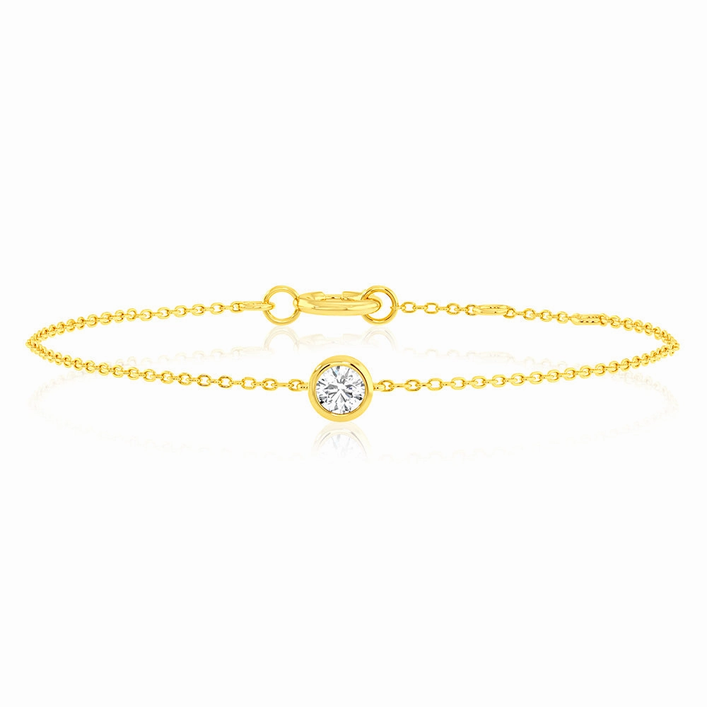 Luminesce Lab Grown 9ct Yellow Gold 0.30 Carat Diamond Bracelet