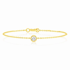 Luminesce Lab Grown 9ct Yellow Gold 0.30 Carat Diamond Bracelet
