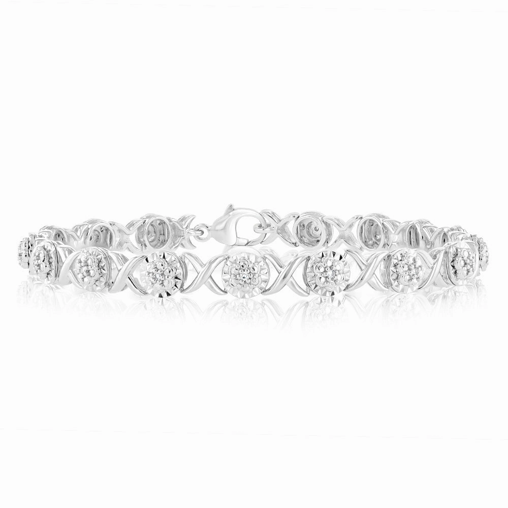 Luminesce Lab Grown Diamond bracelet in Sterling Silver