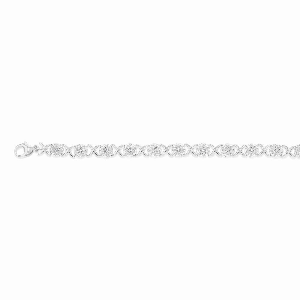 Luminesce Lab Grown Diamond bracelet in Sterling Silver