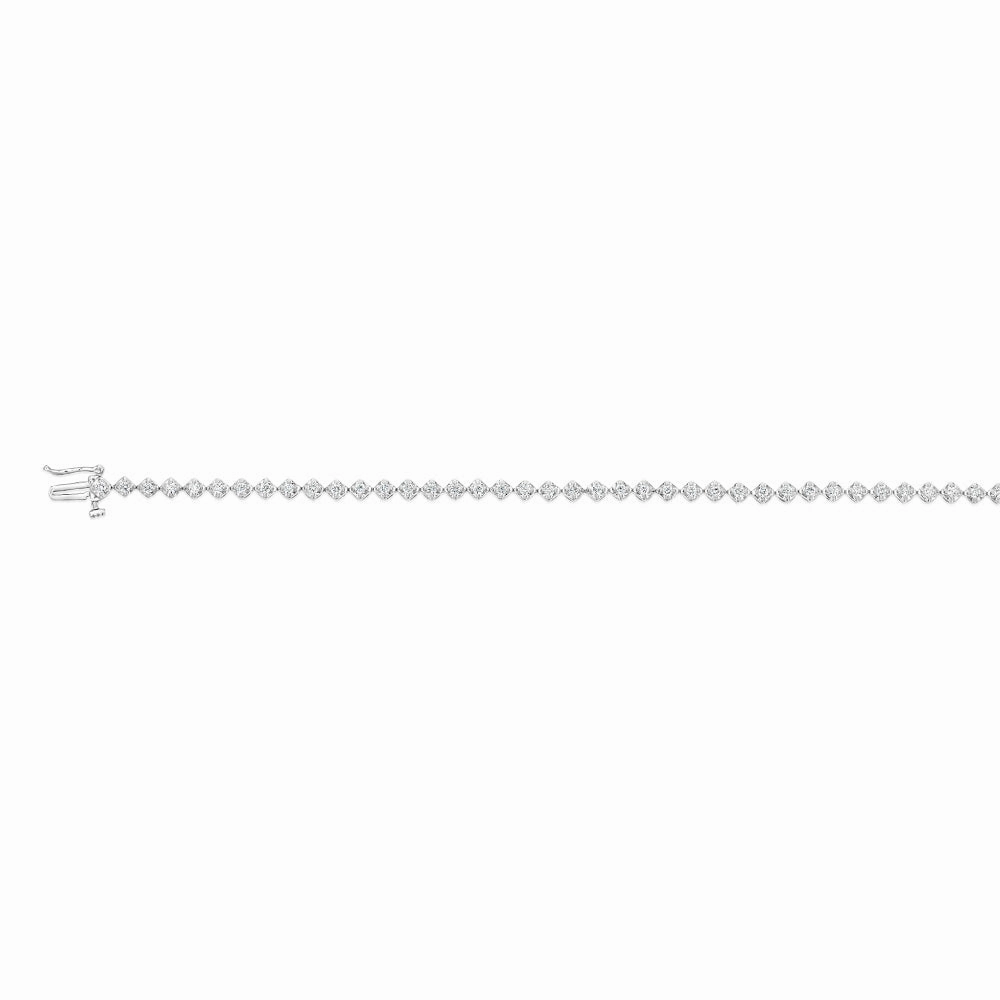 Luminesce Lab Grown Diamond Pear Shaped Tennis Bracelet with 10ct White Gold