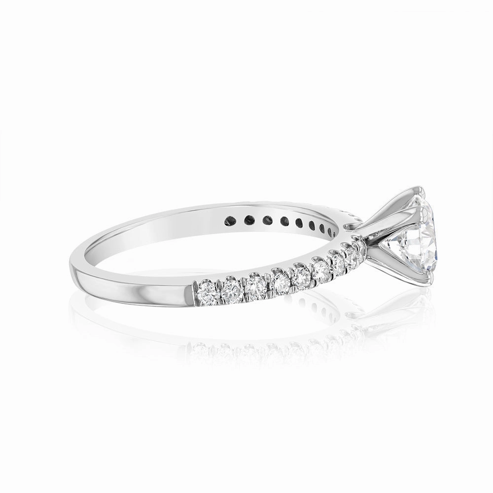 Luminesce Lab Grown Platinum 1 Carat Diamond Engagement Ring