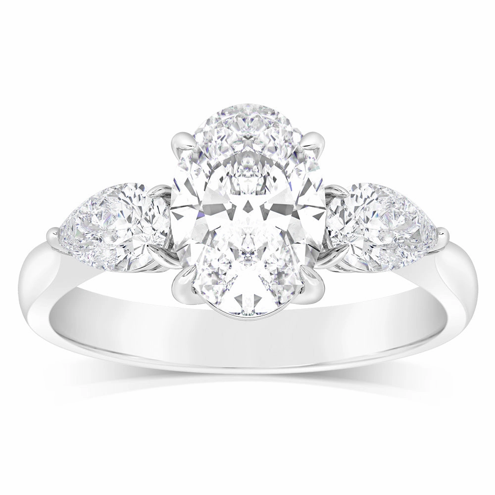 Luminesce Lab Grown Platinum 2.6 Carat Diamond Engagement Ring