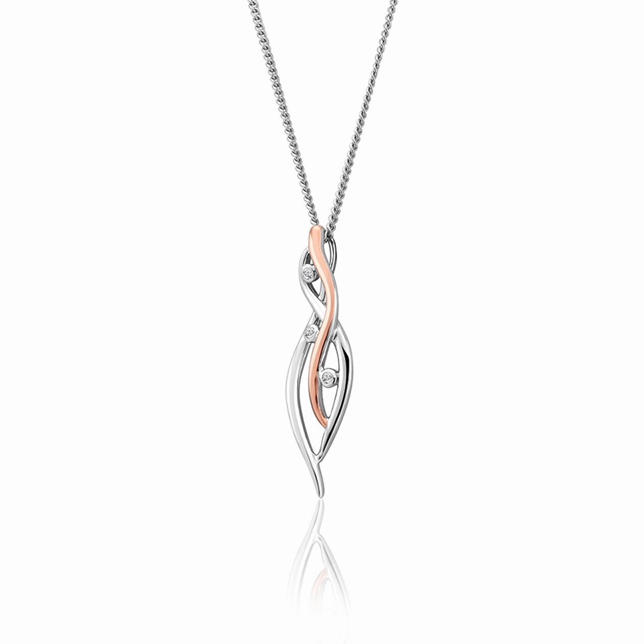 Nature's Wonder Sterling Silver Waterfall Pendant with Topaz